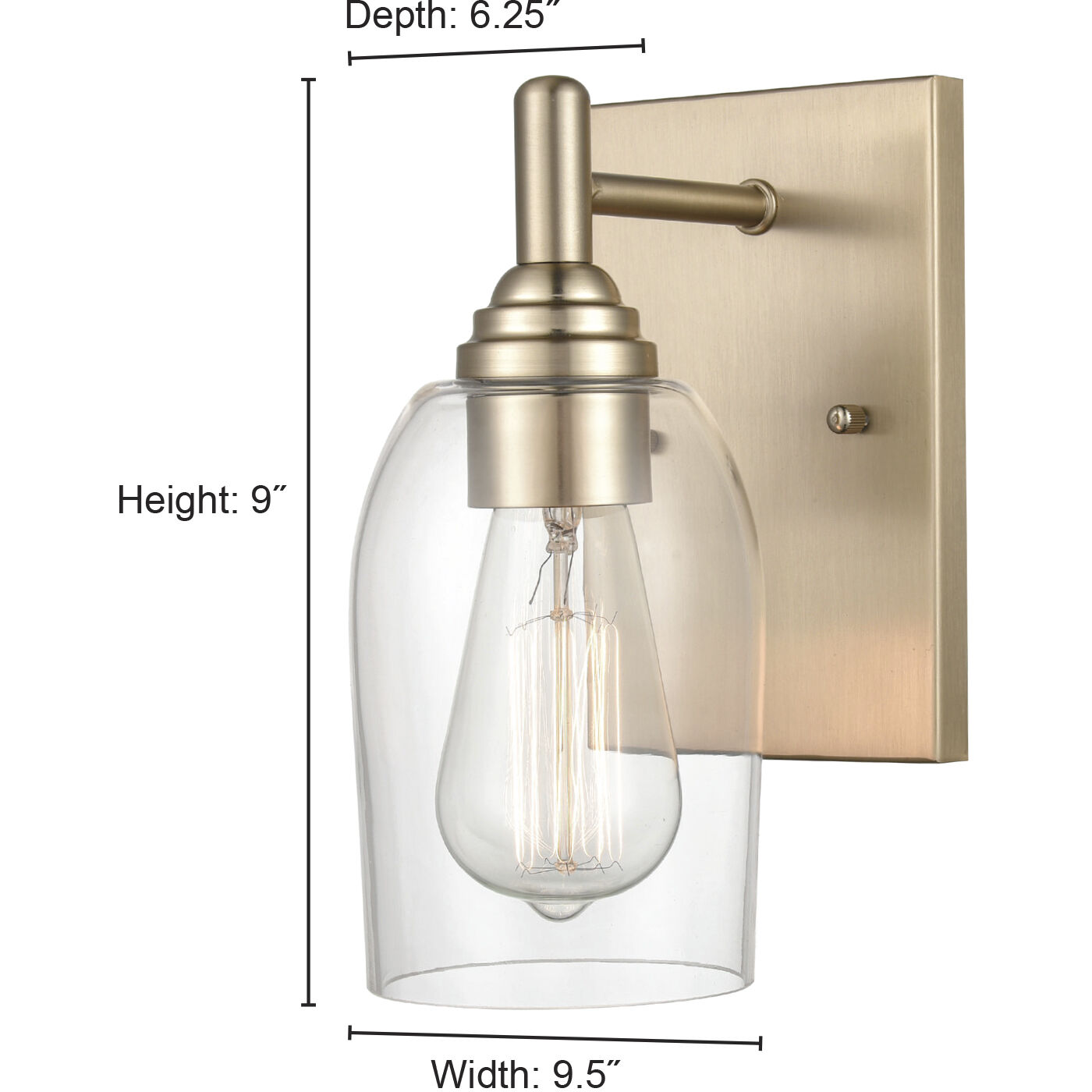 Arlett Indoor Wall Sconce Wall Light in Modern Gold